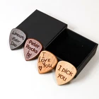 Personalised Custom Wooden Guitair Pick + Gift Box | Design Your Unique Present