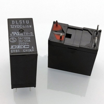 2PCS DEC DLS1U 12VDC Power Relay 4Pins New #A6-34