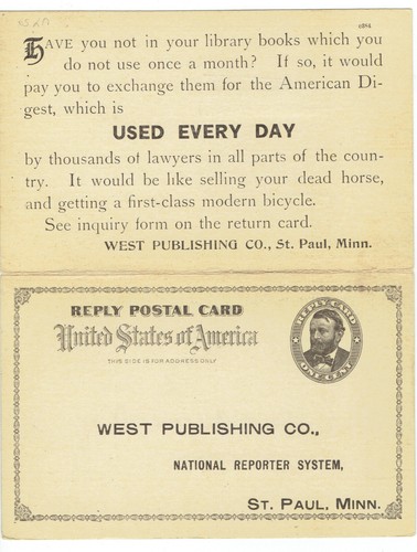 USPS Scott- UY1 -Antique 1c- Black On Buff Reply Card Ulysses S Grant Used - Picture 2 of 3