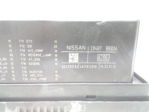2012 NISSAN QASHQAI BCM BODY CONTROL MODULE 284B7 BB03A *FAST SHIPPING - Picture 2 of 2