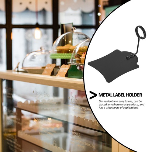 5PCS Price Tag Holder Metal Bakery Label Holder Supermarket Price Tag Clips - Picture 2 of 12