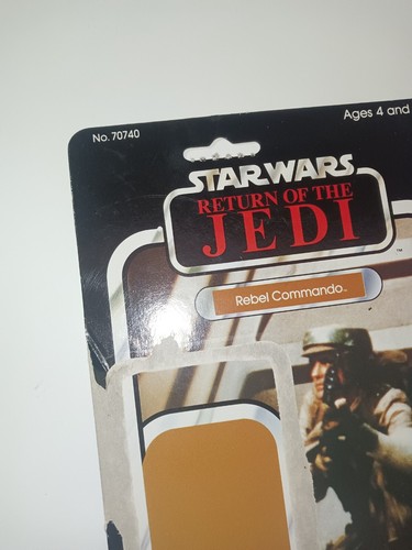 Star Wars ROTJ Rebel Commando Backing Card Cardback 1983 Kenner 70740 - Picture 2 of 10