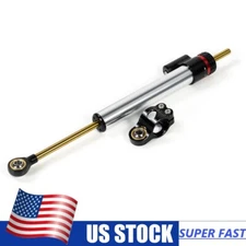 Silver Stabilizer Steering Damper 16 Levels For Kawasaki Ninja ZX6R ZX636 ABS US