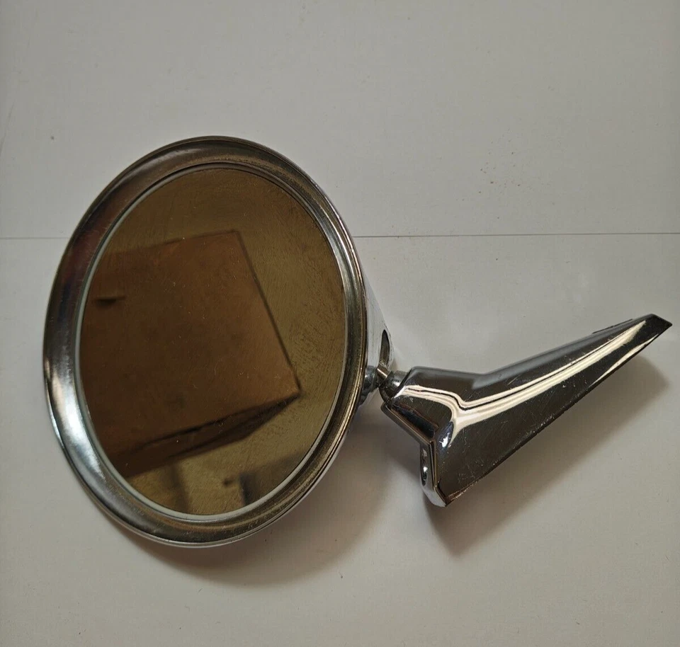 1963-1968 Dodge Truck Outside Fender Door Round Chrome Mirror 2525914 NOS - Image 4 of 4