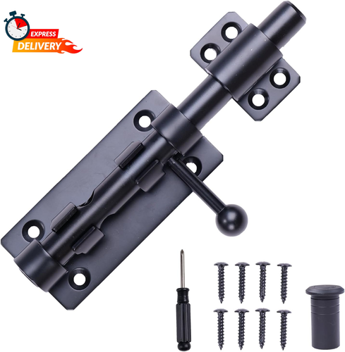 Barrel Bolt Latch, 6.3" Heavy Duty Gate Latch Slide Lock Solid 304 Stainless Ste - 第 12/12 張圖片