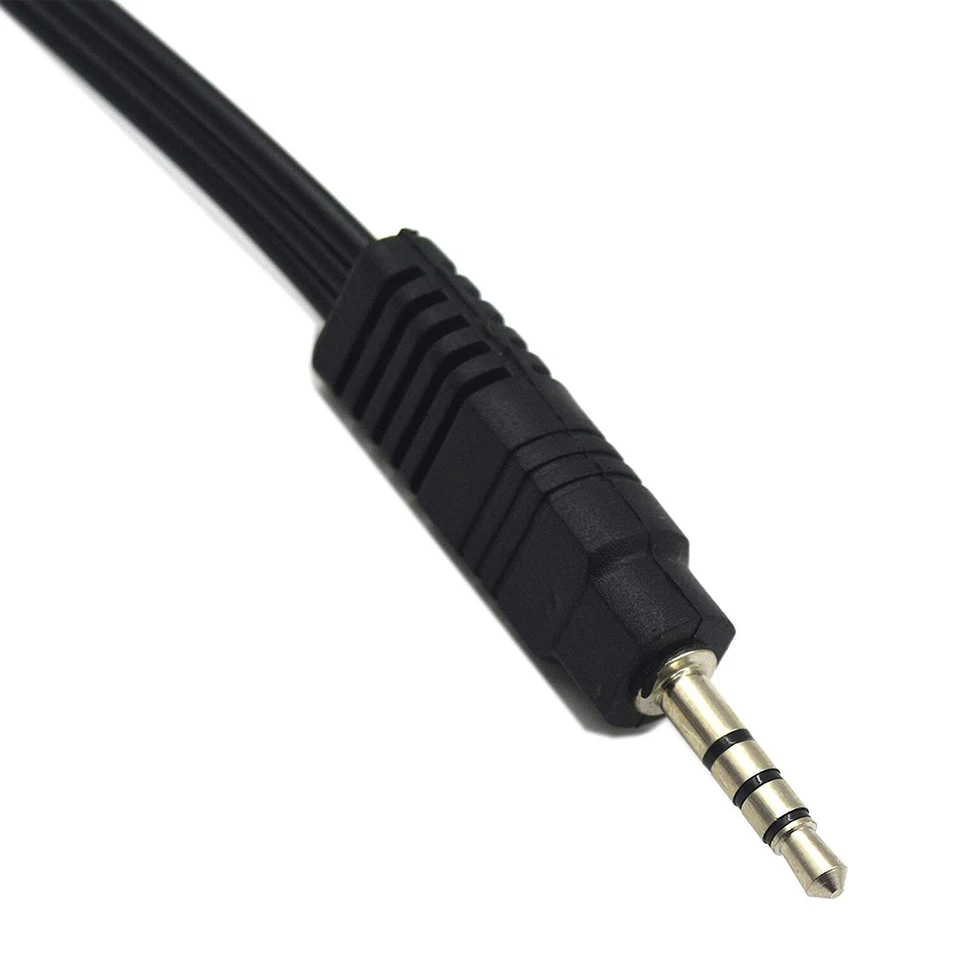 3.5mm Male 4 Pole Plug to 3 RCA Female Adapter Cable AV Video Adapter Connector - Image 4 of 4