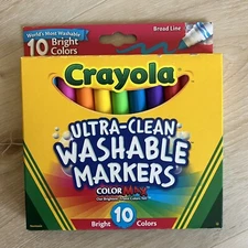 Crayola Ultra Clean Color Max Broad Line Washable Markers Bright Colors