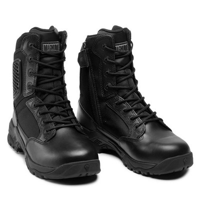 Magnum Strike Force 8.0 Stiefel Leder Atmungsaktiv Taktisches Schuhwerk Schwarz
