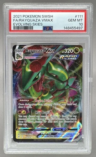 5497 Rayquaza VMAX 2021 Pokemon Sword & Shield Evolving Skies #111 PSA 10