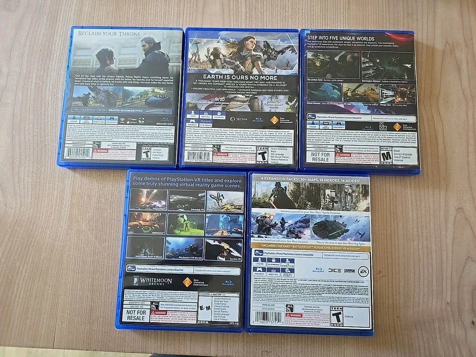 Final Fantasy XV, Star Wars Battlefront, Horizon Zero Dawn, PlayStation4 Lot Of5 - Image 2 of 4