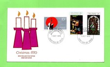 New Zealand First Day Cover; Christmas 1970