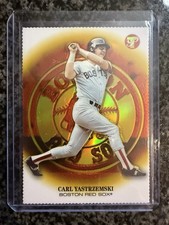 2002 TOPPS PRISTINE CARL YASTRZEMSKI #142 GOLD Refractor #/70 RED SOX MLB