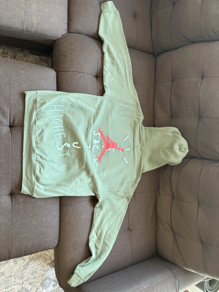 Sudadera con capucha Travis Scott x Nike Air Jordan Highest In The Room Cactus Jack Olive Med Foto 2 de 3
