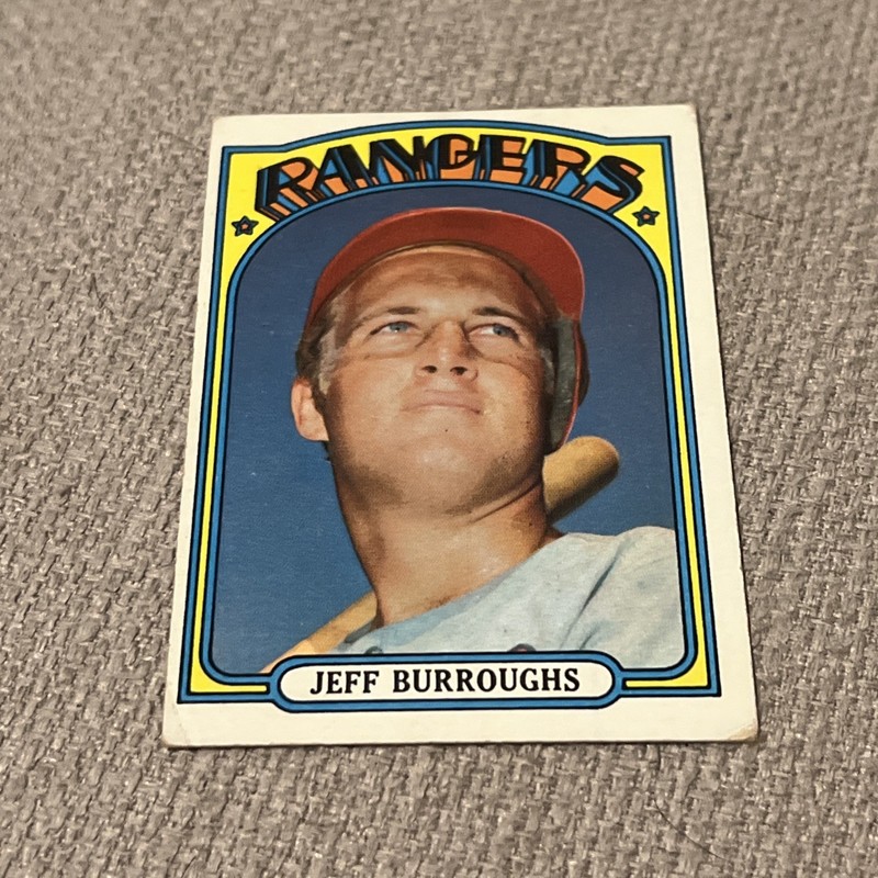 1972 Topps # 191 Jeff Burroughs. Texas Rangers MLB