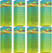 120pcs The Romans Road to Salvation Bible Bookmarks English, 