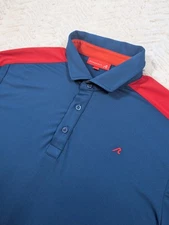 Redvanly Polo Mens Medium Evans Active Performance Comfort Stretch Wicking Golf