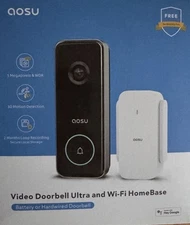 AOSU Doorbell Camera Wireless, 5MP Ultra HD, 2.4/5 GHz WiFi