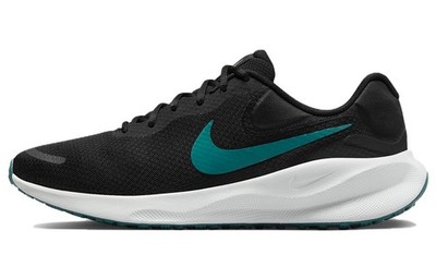 Nike Revolution 7 Black Pure Platinum Lime Blast Geode Teal - FB2207-004 Size 7