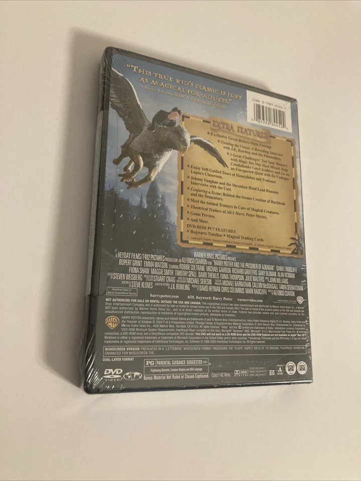 Harry Potter And The Prisoner Of Azkaban DVD 2-Disc Set Widescreen (NEW/SEALED) - Image 2 of 4