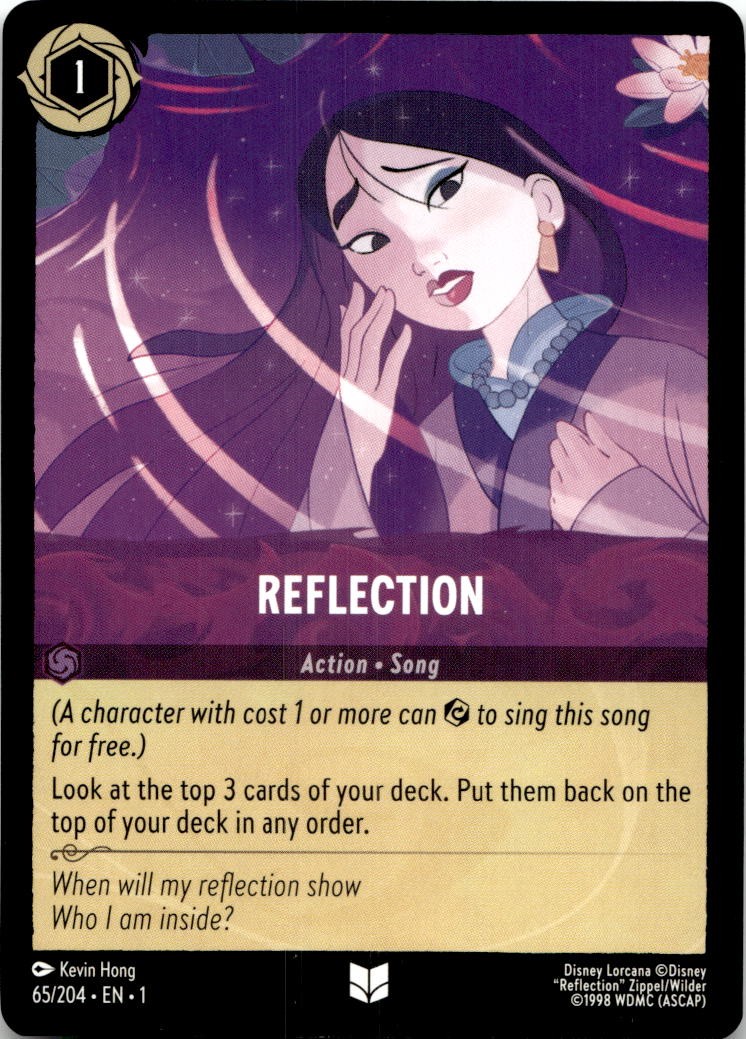 Reflection 65/204 Uncommon The First Chapter Lorcana Near Mint