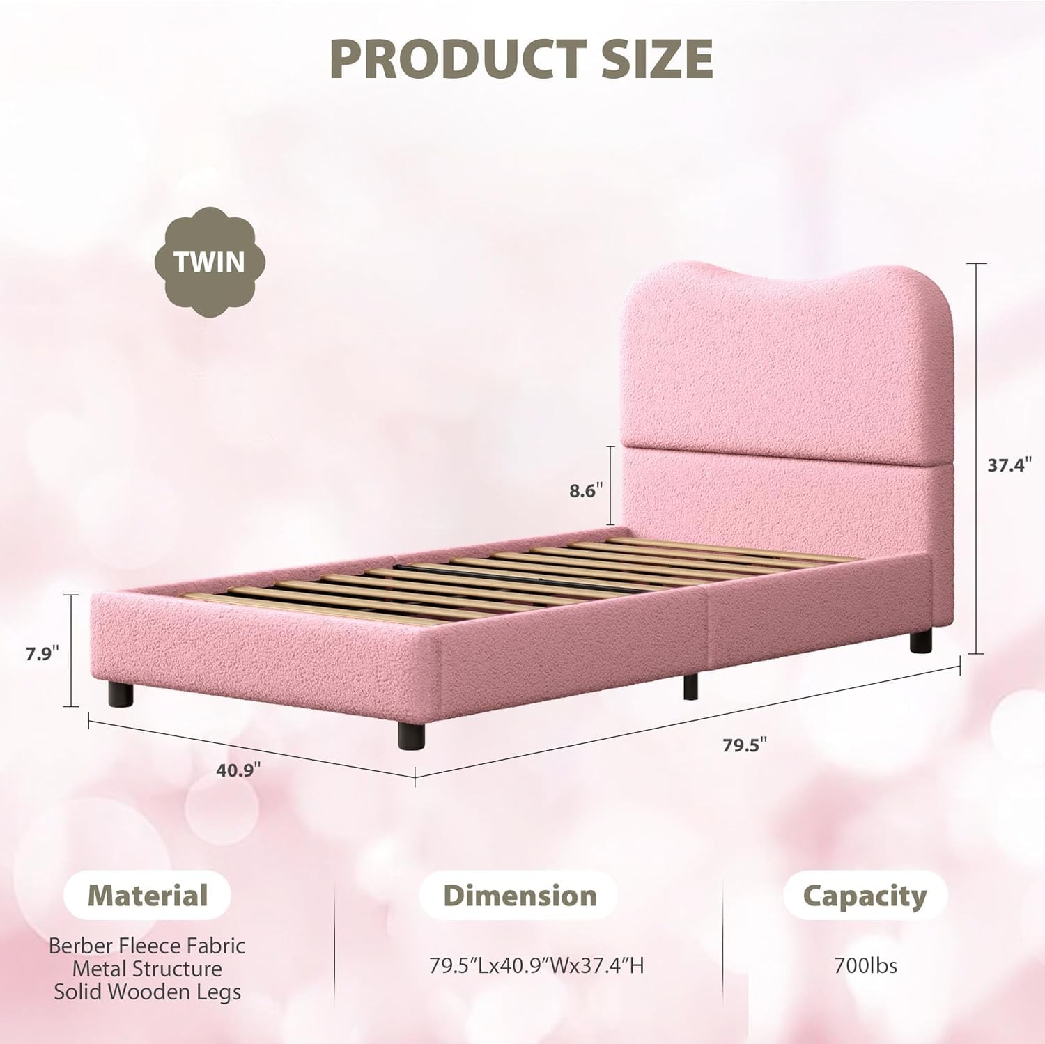 Platform Bed With Headboard For Kids