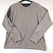 Rohan Mens V Neck Jumper Large Grey Lightweight Travel Outdoor Knit 52" Chest