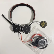 Jabra Evolve 40 Wired Headset HSC017 Stereo 3.5mm Jack USB-A w/ Controller
