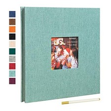 Photo Album Self Adhesive 3x5 4x6 5x7 8.5x11 Magnetic 11x10.6inches Turquoise