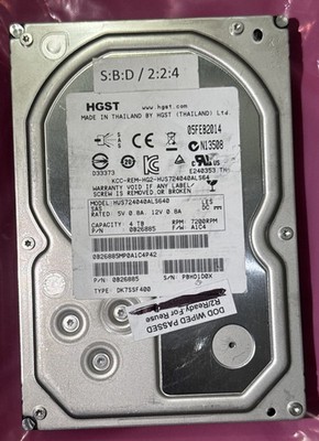 HGST 4TB 0B26899 SAS Server 3.5'' Hard Drive HUS724040ALS640