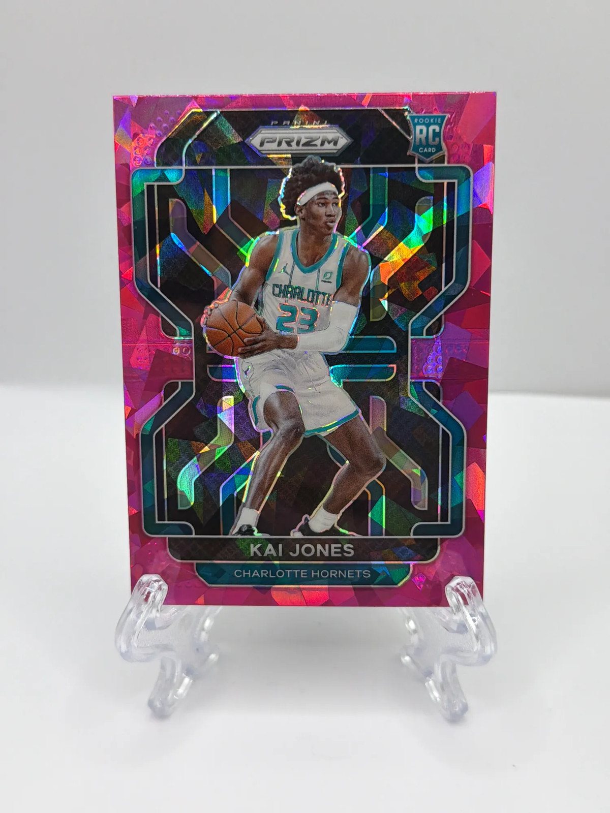 2021-22 Panini Prizm Kai Jones #323 Pink Ice RC