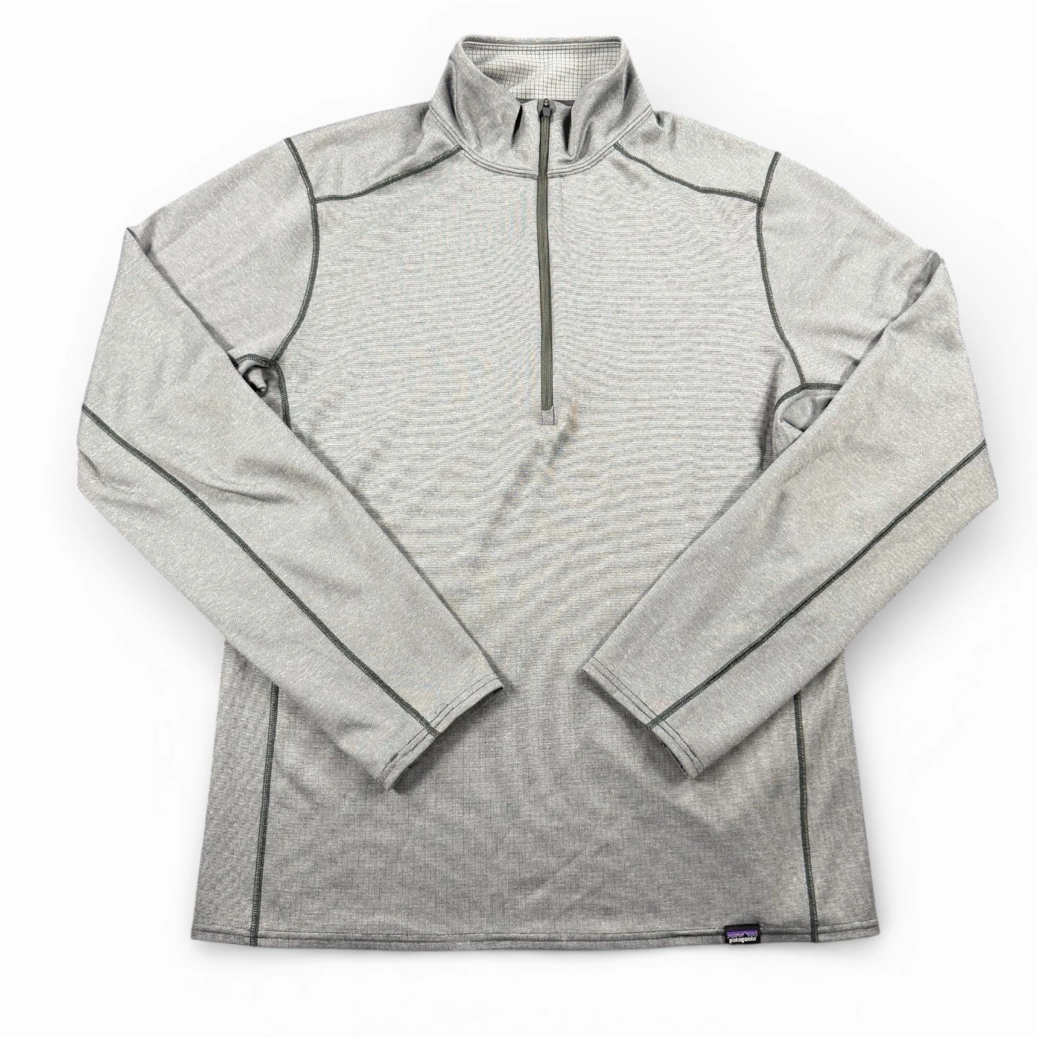 Patagonia Mens (S) Gray Capilene 2 Midweight Zip-Neck Top Polartec Base Layer
Opens in a new window