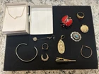 Vintage Mod Mixed Lot Costume Jewelry Craft Repurpose Wear Repair Virgin Mary