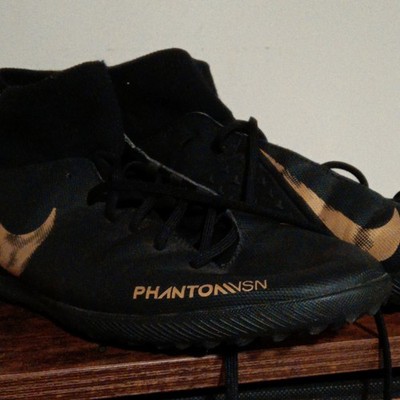 Nike Phantom VSN Phantom Vision Men s Turf Soccer Cleats Black/Gold Mid Top