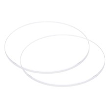Clear Crystal Watch Glass Replacement 36mm Dia 2mm Thick 2pcs