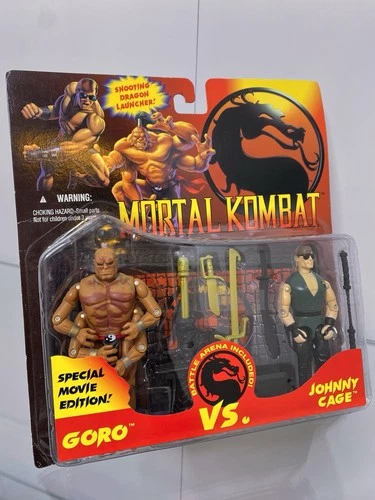 1994 Gi joe Mortal Kombat 2 pack - GORO VS JOHNNY CAGE movie edition MISB 🇨🇦