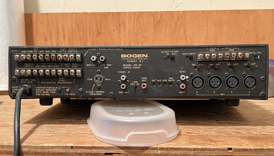 Bogen GS-35 Gold Seal series PA amplifier/mic mixer w/Aural Exciter - Image 2 of 4