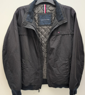 Tommy Hilfiger Bomberjacke Medium schwarz Steppfutter Gummibund & Bündchen