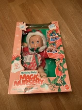 Vintage Mattel - Holiday Baby Magic Nursery - New in Box 1991 RARE