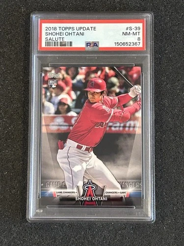 2018 Topps Update Series Salute Game Changers Shohei Ohtani (RC) PSA 8 NM-MT