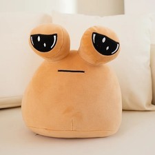 Pou Alien Brown 9 Inch Stuffed Animal Plush Toys Toddler Soft Dolls Kids Gift