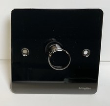 SCHNEIDER ULTIMATE Universal Dimmer Black Nickel I Gang 2 Way Push GU6212CBN