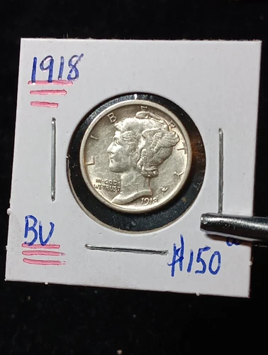 👉1918 Mercury Dime, Choice Bu Better Date
