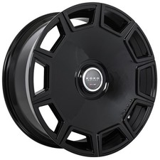 24x10koko Kuture Wheels Sicily Gloss Black Floating Cap Rims