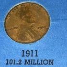 1911 P Lincoln Wheat Cent • Penny • #F523
