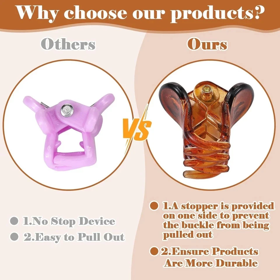 70 Pcs Mini Hair Claw Clips, Small Hair Clips for Women Girls, Non Slip Tiny Jaw - Image 3 of 4