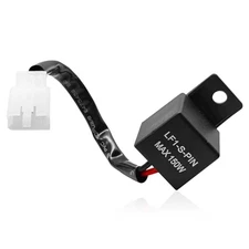 LED Flasher Relay 2-Pin, FIX Motorcycle Turn Signal Flasher Relay Flash Rate 