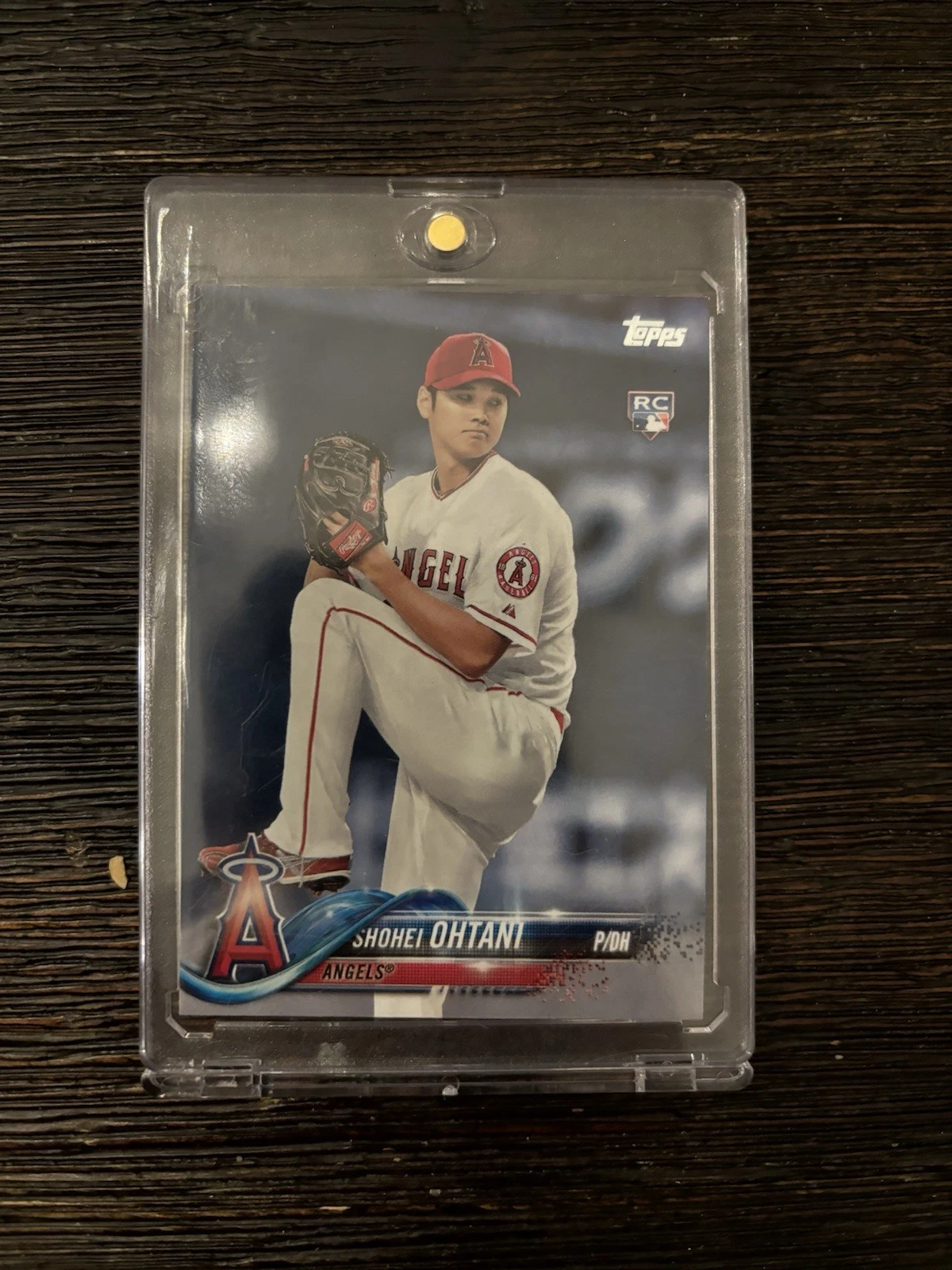 2018 Shohei Ohtani Topps Rookie Card Pitching Picture Mint Condition No Flaws