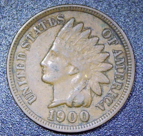 1900 Indian Cent VF/XF Circ RC34