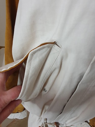 Jean Paul Gaultier Designer Womens Parka Jacket Size 48 Cream/brown Suede Linen - Picture 2 of 12