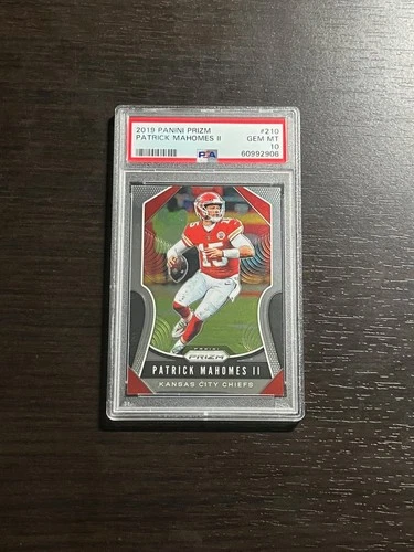 PATRICK MAHOMES 2019 Panini Prizm Base Card #210 Graded PSA 10 GEM Mint! Chiefs